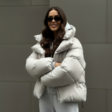 Karevia | Puffy Damesjas met Capuchon & Oversized Fit