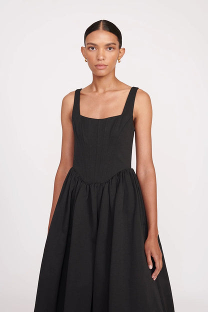 Noir Chic™ Midi Jurk