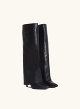 Mivana Statement High Boots | Puntige Laarzen met Oversized Schacht & Stilettohak
