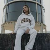 Velora Leopard Sitzgruppe | Kapuzenpullover & Jogginghose mit Pantermuster