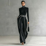 Milou Elegante Set | Coltrui & Wijde Broek met Ceintuur