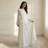 Elysera | Maxikleid mit Rüschendetails & ausgestellten Ärmeln