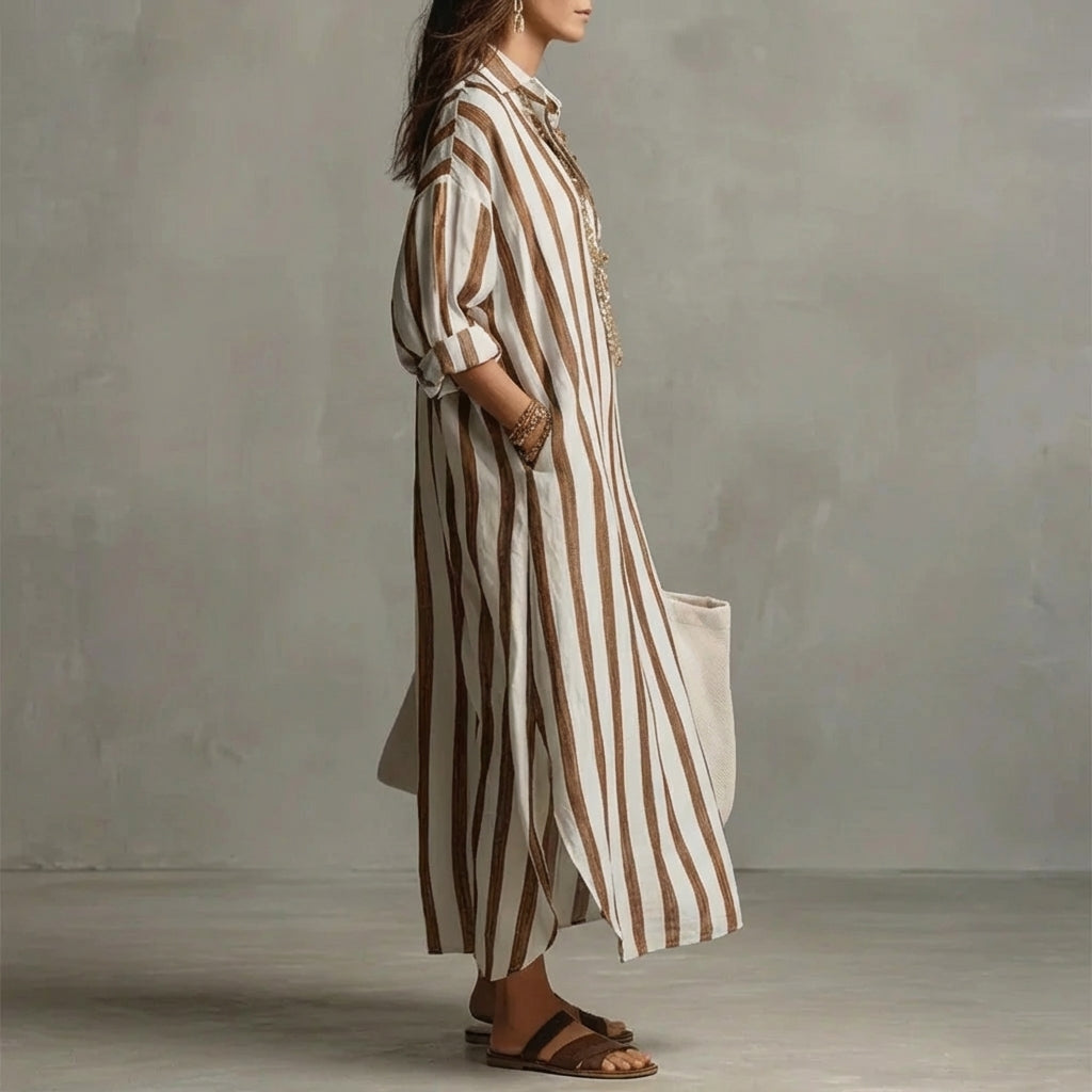 Velira | Robe maxi rayée à coupe ample