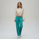 Aveline | Weite Hose mit hoher Taille & Stretch