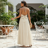 Liora | Zwierige Maxikleid mit elegantem V-Ausschnitt