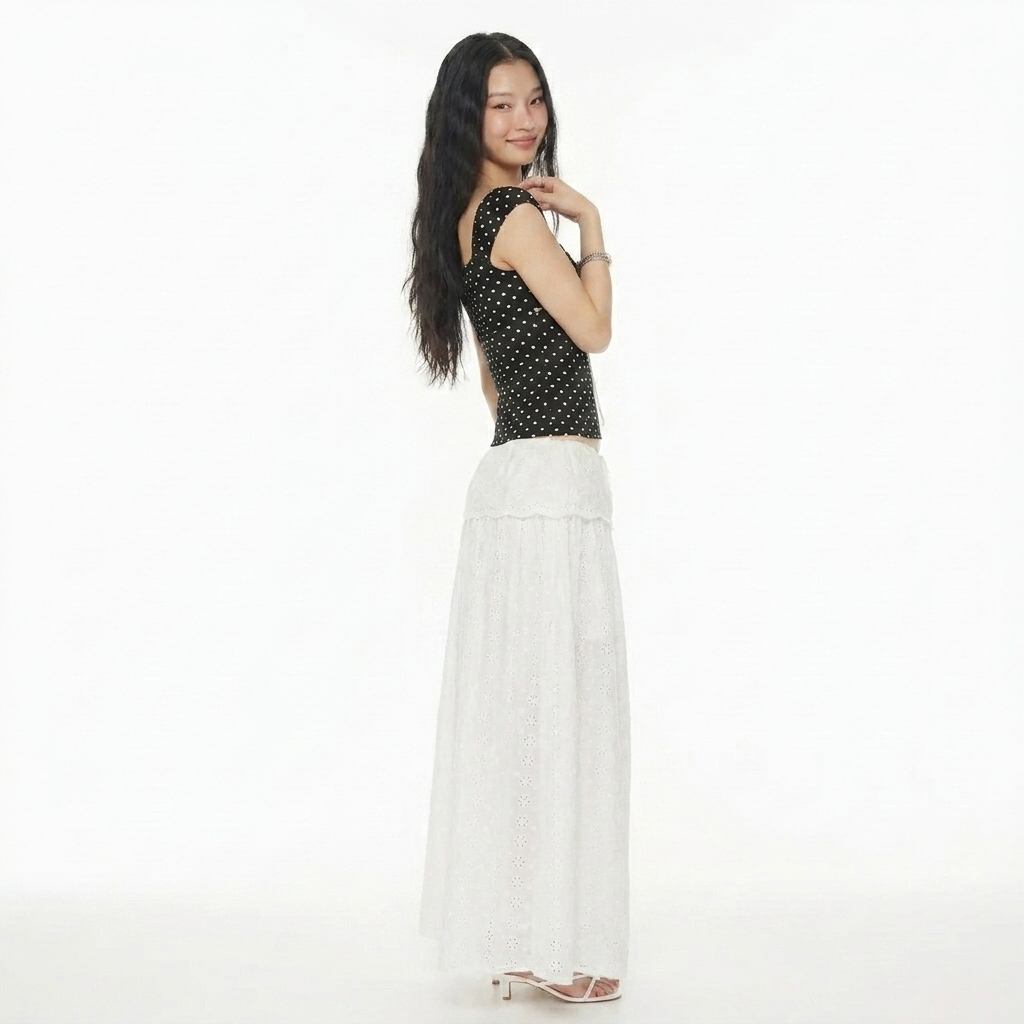 Liora Top | Polka-Dot-Top mit Schleifendetail und romantischer Passform