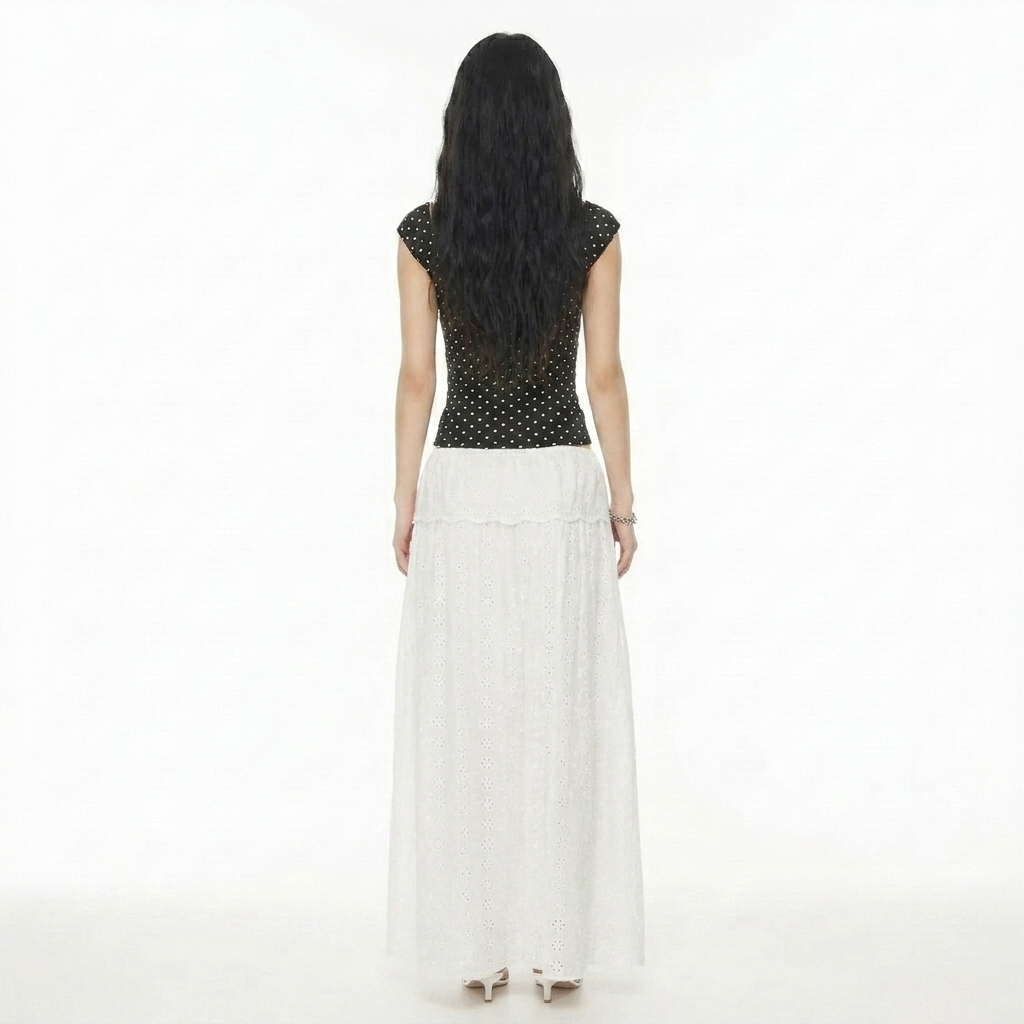 Liora Top | Polka-Dot-Top mit Schleifendetail und romantischer Passform