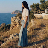 Casual outfit met Harper wide leg jeans