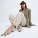Aurelia | Ballerine slingback in mesh intrecciato
