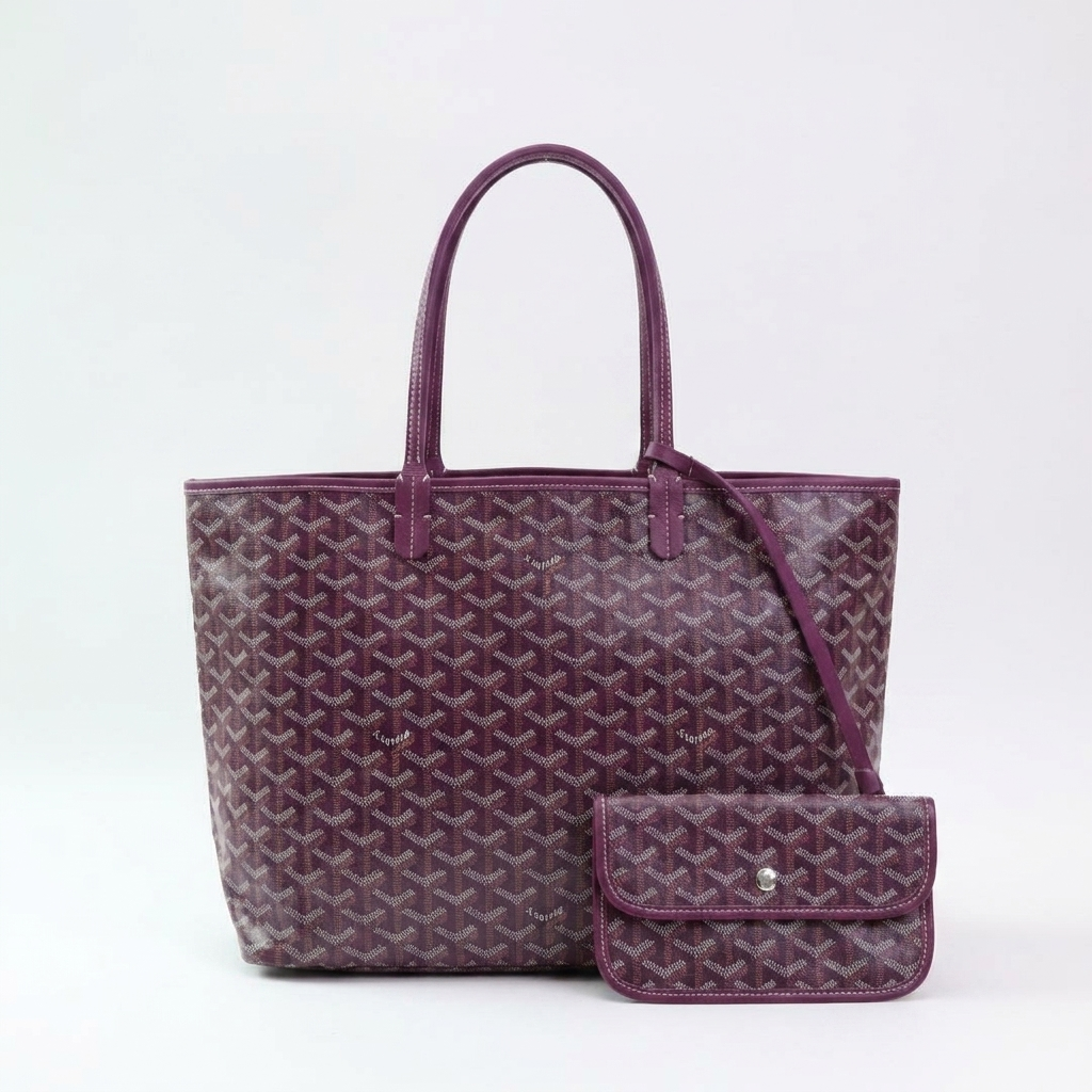 Averie | Luxe Tote Bag met Patroon & Matching Etui