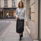 Camille | Gestrickte Weste mit Spitzendetails