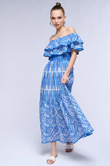 Soleia | Off-Shoulder Broderie Jurk