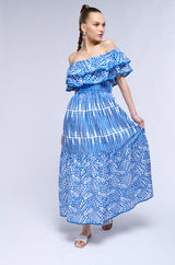Soleia | Off-Shoulder Broderie Jurk