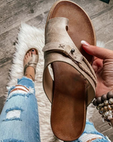 mirela slippers beige licht met zomerse look