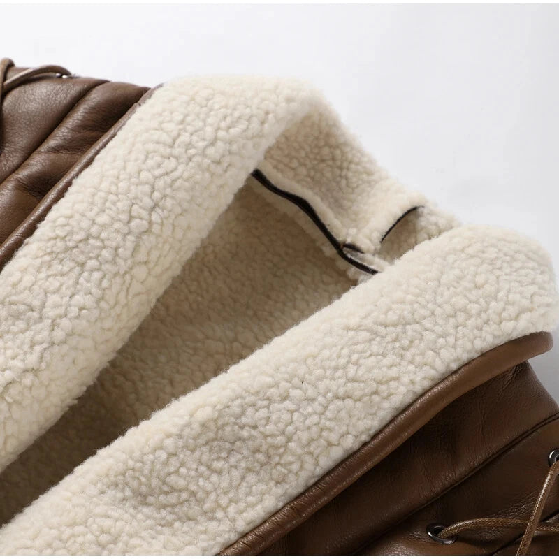 Serenya | Vegan Shearling Jas voor Dames met Tailleceintuur