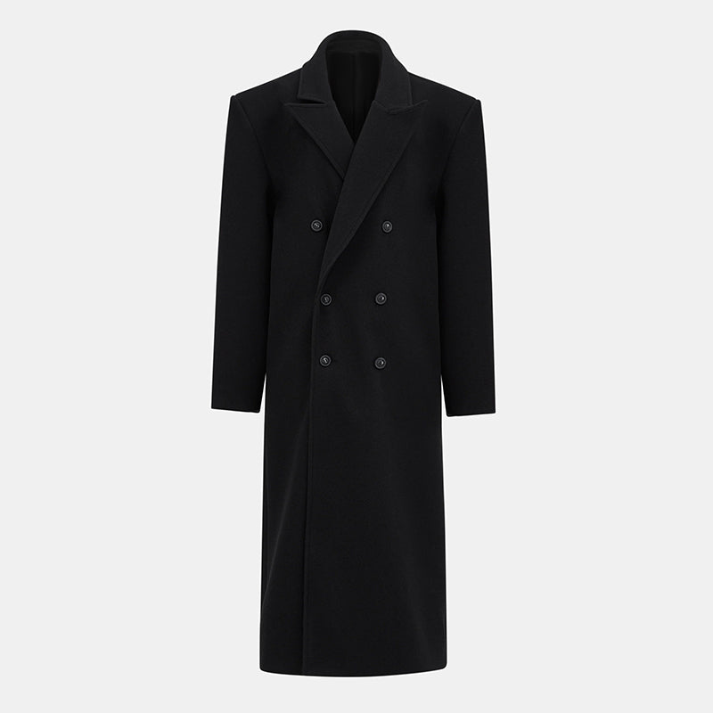 Stijlvolle Marais Coat in zwart, perfect voor een elegante winteroutfit.