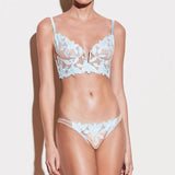 lichte kanten lingerie set met transparante details