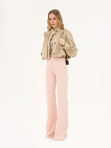 Luzette Cropped Bomberjack | Vrouwelijk Jack met Pofmouwen & Knopen