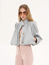 Luzette bomber in lichtgrijs 